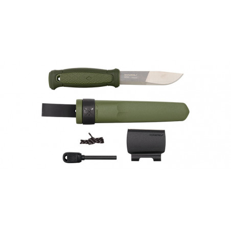 Couteau Morakniv Kansbol avec Kit de survie - Vert 10,9 cm 