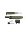 Couteau Morakniv Kansbol avec Kit de survie - Vert 10,9 cm 