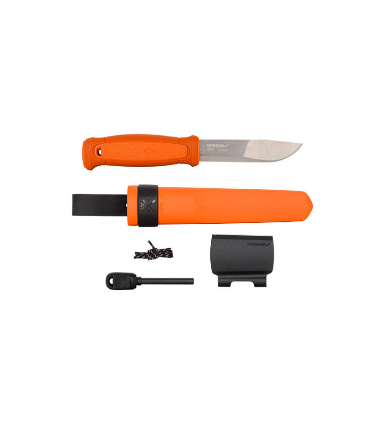 Couteau Morakniv Kansbol avec Kit de survie - Orange 10,9 cm 