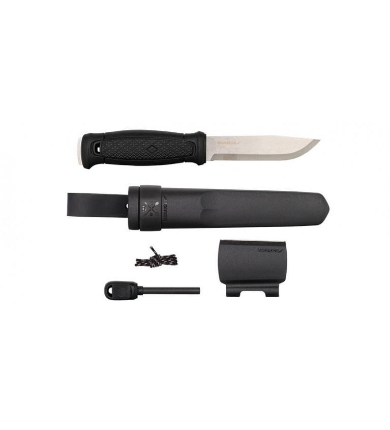 Couteau Morakniv Garberg avec Kit de survie - Noir 10,9 cm 