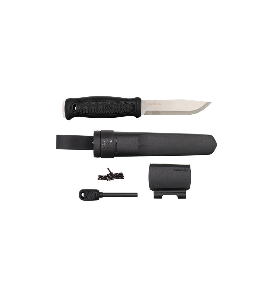 Couteau Morakniv Garberg avec Kit de survie - Noir 10,9 cm 