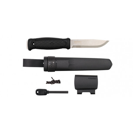 Couteau Morakniv Garberg avec Kit de survie - Noir 10,9 cm 