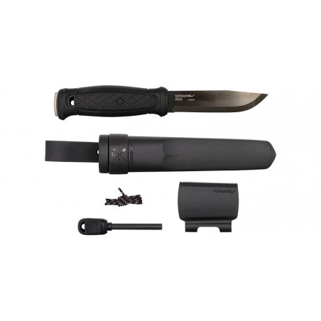 Couteau Morakniv Garberg BlackBlade avec Kit de survie 10,9 cm 