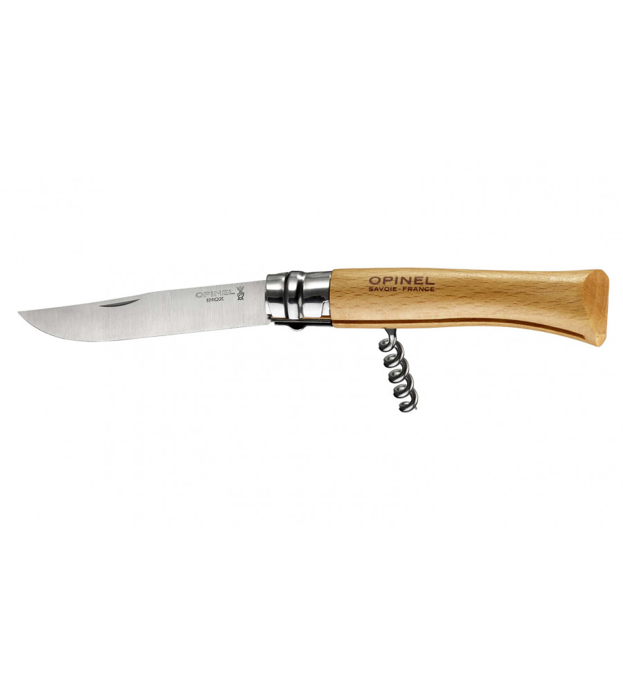 Couteau Opinel numéro 10 - décapsuleur tire-bouchon 