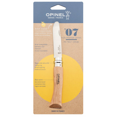 Couteau Opinel enfant numéro 7 à bout rond 