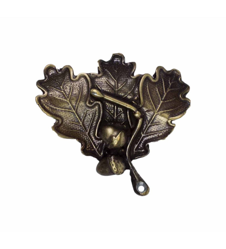 Feuilles de chêne pour défenses de sanglier - Bronze 