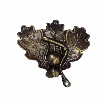 Feuilles de chêne pour défenses de sanglier - Bronze 