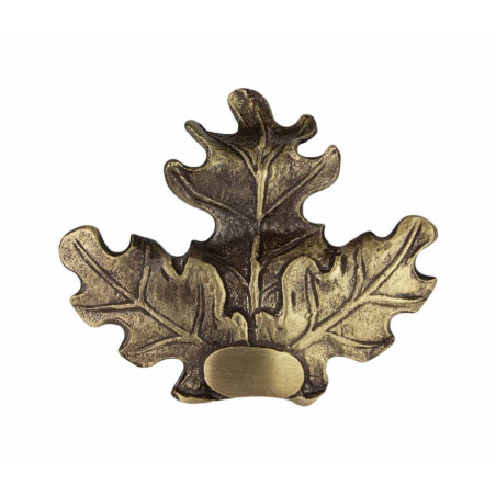 Feuilles de chêne pour défenses de sanglier - Bronze 