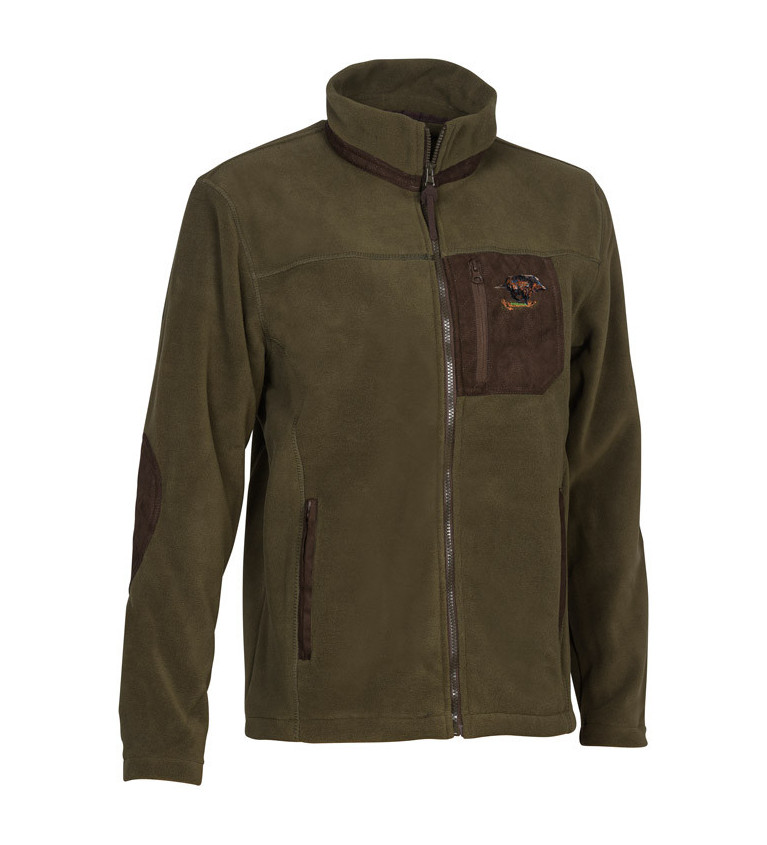 Blouson polairecor brode chasse