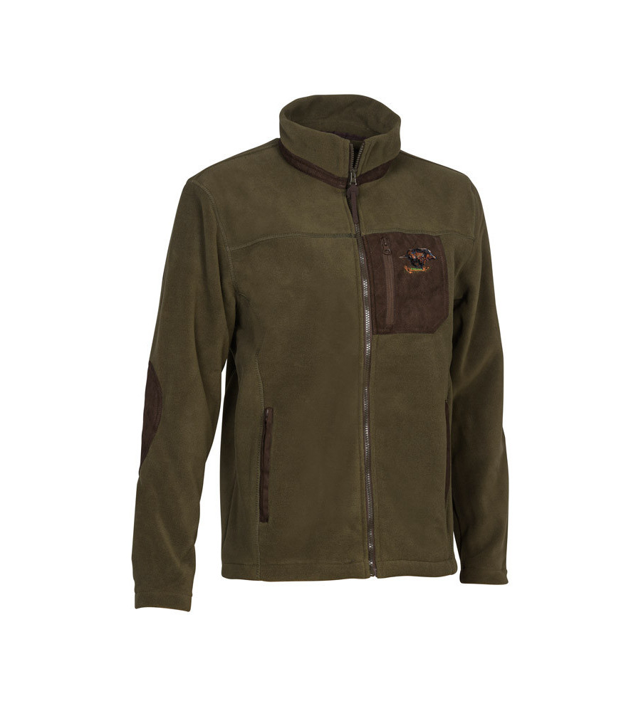 Blouson polairecor brode chasse