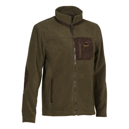 Blouson polairecor brode chasse