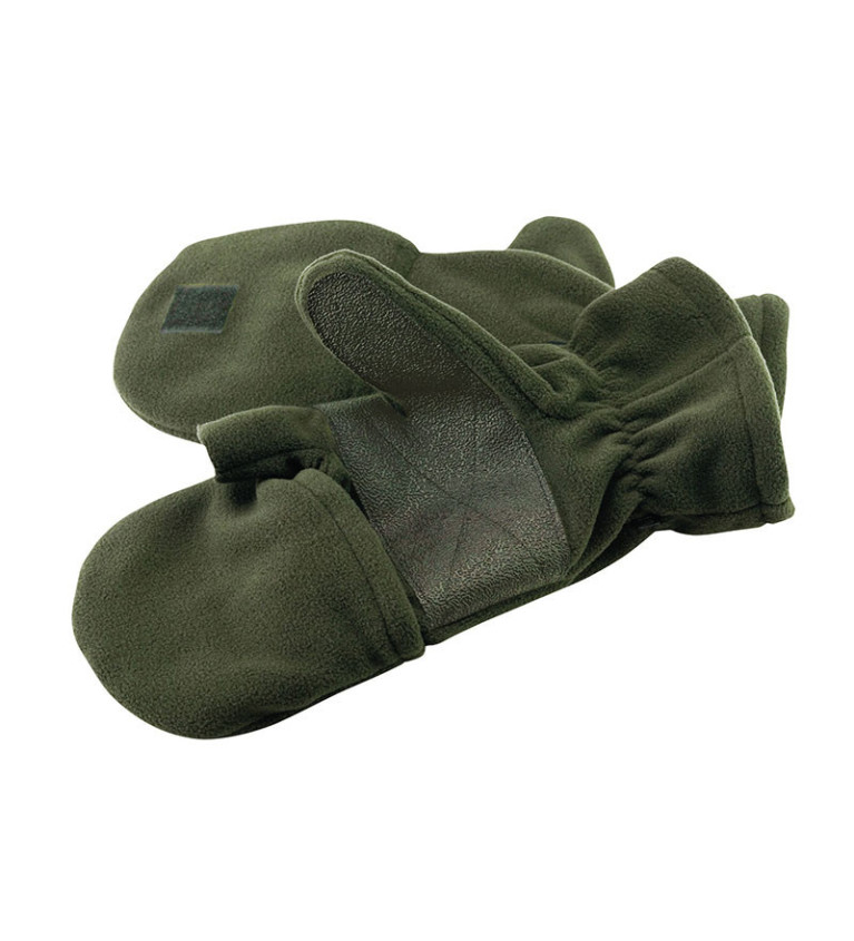 Gants-moufles chasse polaire renforts paume 