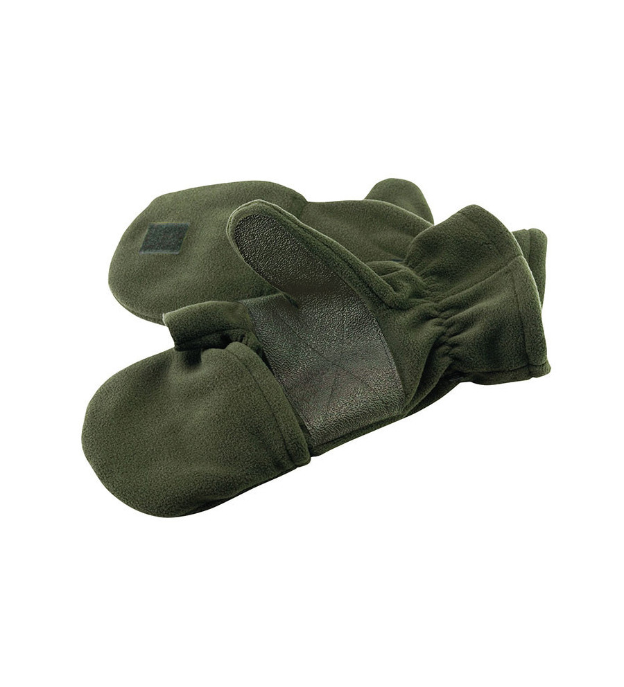 Gants-moufles chasse polaire renforts paume 