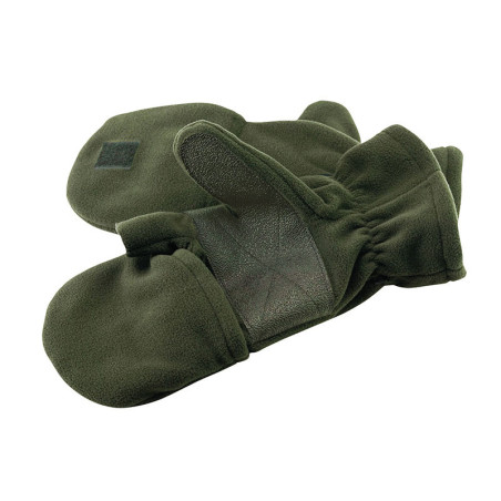 Gants-moufles chasse polaire renforts paume 