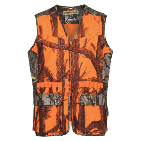 Gilet chasse palombe ghostcamo blaze/black  