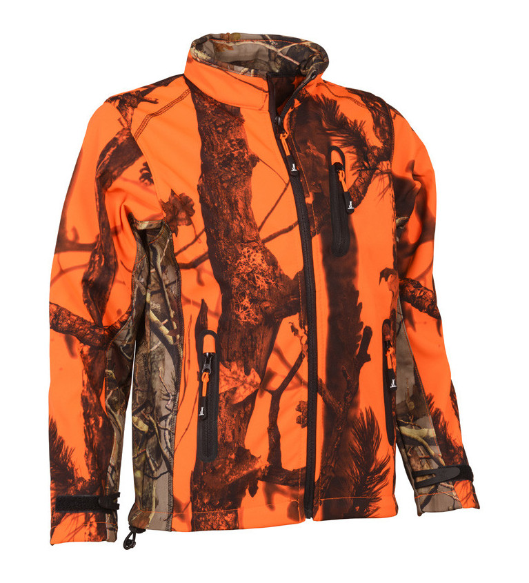 Blouson chasse softshell ghostcamo enfant