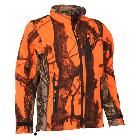 Blouson chasse softshell ghostcamo enfant  