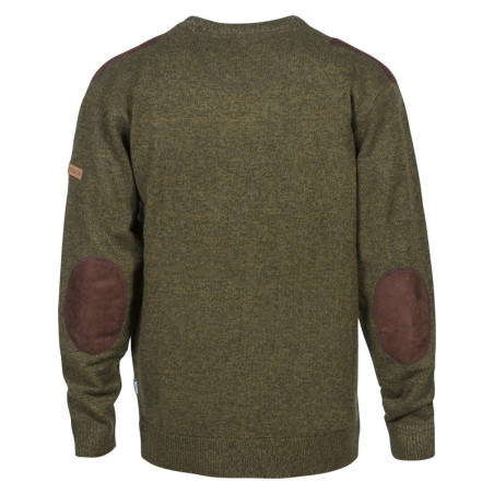 Pull chasse brode col rond  