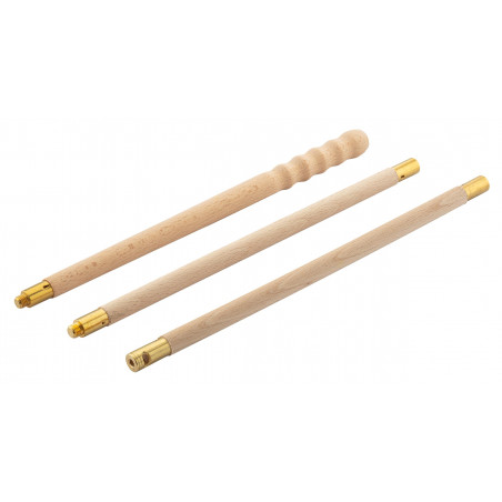 Baguette de nettoyage en bois pour canons (3 pièces) 